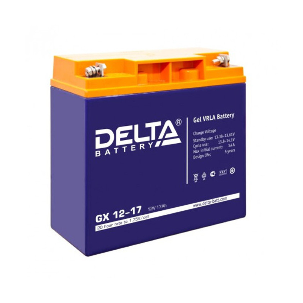 Battery 17 12. Батарея аккумуляторная Delta 12v 17ah. Delta GX 12-17 (12в/17 а·ч). Гелевый аккумулятор Дельта 12в. Аккумулятор герметичный свинцово-кислотный Delta DTM 1240 L.