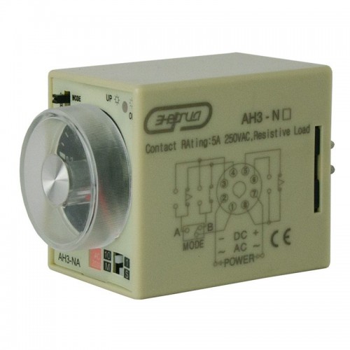 Реле времени 220V AH3-NA (1s-10 min) AC ЭНЕРГИЯ