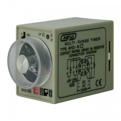 Реле времени 220V AH3-NB (3s-30 min) AC ЭНЕРГИЯ
