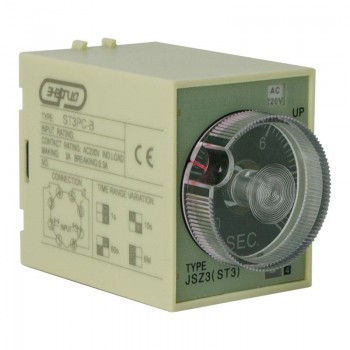 Реле времени 220V ST3PC-B (0.1-1s/10s/60s/6 m) ЭНЕРГИЯ