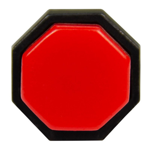 Кнопка YL232-04 d11мм многогранная красная цилиндр 1НО (100шт/упак) ЭНЕРГИЯ