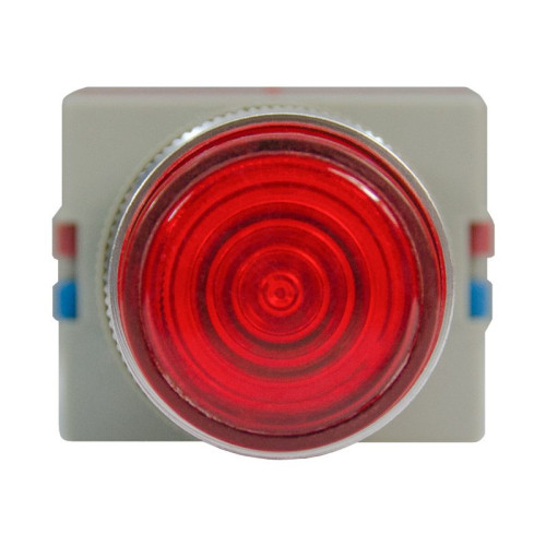 Кнопка ALW2-611 d22мм с подсветкой красная неон 230В 1НО+1НЗ ЭНЕРГИЯ