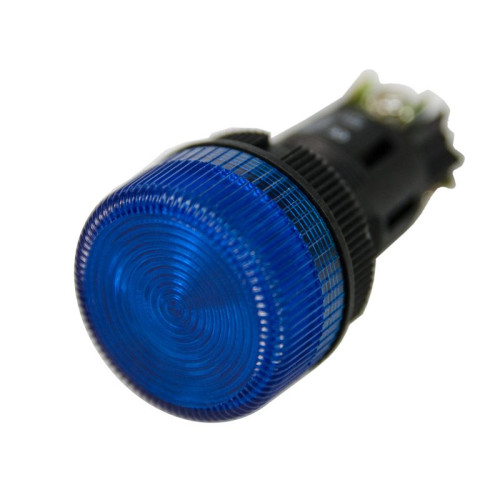 Лампа сигнальная XB2-EV166 d22мм синяя неон 230В цилиндр ЭНЕРГИЯ