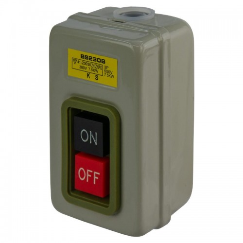 Пост кнопочный BS230B 3P 16A 2 кнопки on/off ЭНЕРГИЯ