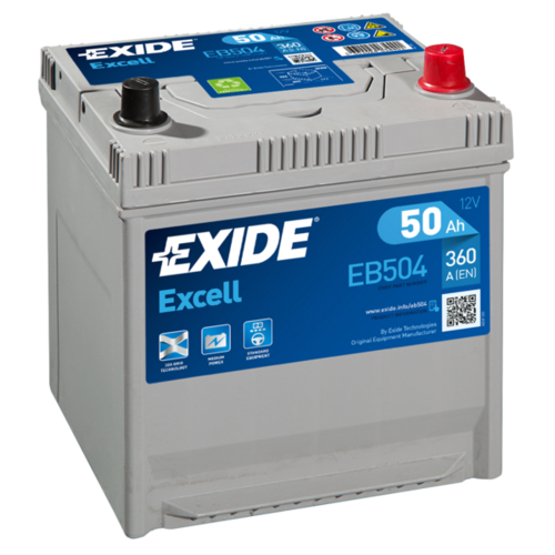 Аккумулятор EXIDE EB504 12В 50 А*ч о.п. 