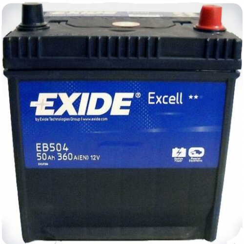 Аккумулятор EXIDE EB504 12В 50 А*ч о.п. 