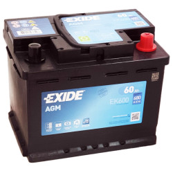 Аккумулятор Exide EK600 Start-Stop AGM 60 А*ч о.п. 