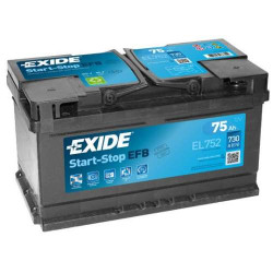  Аккумулятор EXIDE EL752 75 А*ч о.п. 