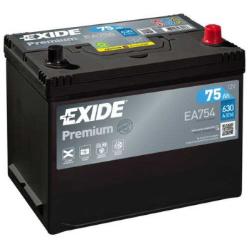  Аккумулятор EXIDE EA754 75 А*ч о.п. 