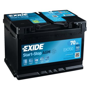 Купить Аккумулятор Exide EK700 Start-Stop AGM 70 А*ч о.п.