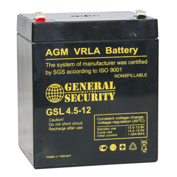 Купить Аккумулятор General Security GSL 4,5-12