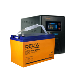 Комплект ИБП Энергия Гарант 750 + Delta DTM 12100 L