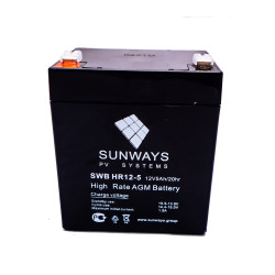 Аккумуляторная батарея SUNWAYS HR 12-5