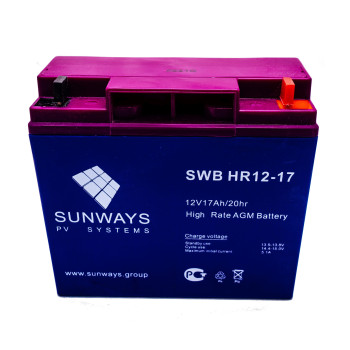 Аккумуляторная батарея SUNWAYS HR 12-17