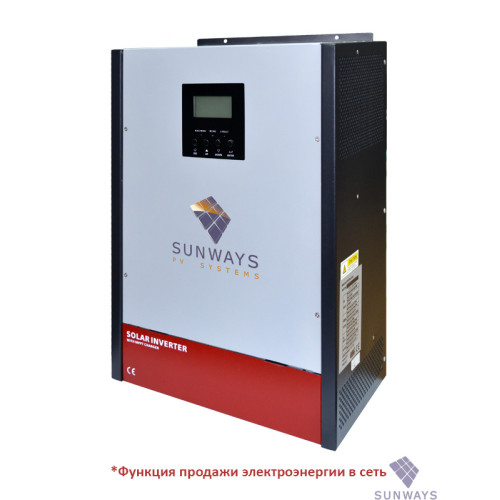 Гибридный солнечный инвертор Sunways Hybrid 5KW 120 A MPPT 48V