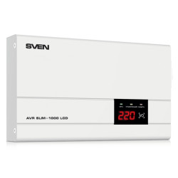 Однофазный стабилизатор напряжения SVEN AVR SLIM-1000 LCD