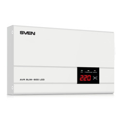 Однофазный стабилизатор напряжения SVEN AVR SLIM-500 LCD