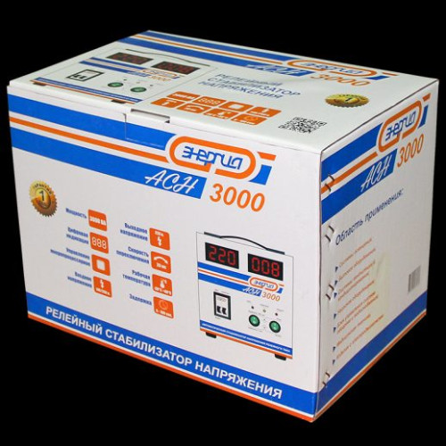 Купить Однофазный стабилизатор напряжения Энергия АСН-3000