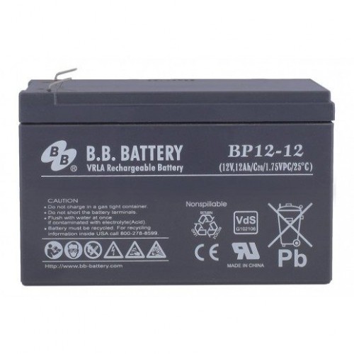 Купить Аккумулятор B.B. Battery BP 12-12 (стоимость по запросу)