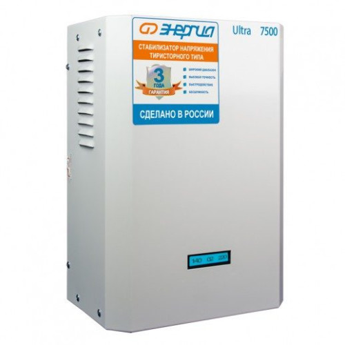 Купить Однофазный стабилизатор напряжения Энергия Ultra 7500